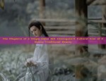 Winter Elegance in a Black Cheongsam