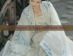 Tall Elegance in Long Cheongsam Walk