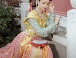 Tall and Elegant in a Red Cheongsam