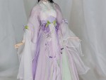 The Elegance of a Hanfu纱裙女子，传统与时尚的完美融合