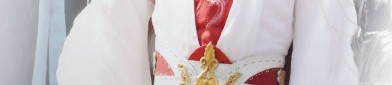 The Charm of Cheongsam-Inspired Bubble Sleeve Dress with Flared Skirt