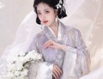 The Enchanting紫色的汉服女童小学生