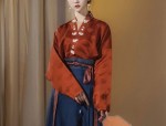 Ethereal Elegance of Traditional Hanfu Headwear with Cascading Tassel Detail