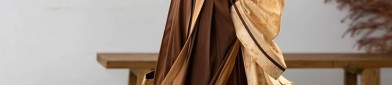 The Splendid Splendor of a Girl Child in Traditional Hanfu with a Silk Wrap