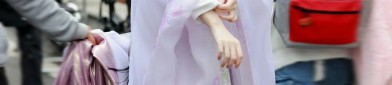 The Enchantment of a Long,Purple Cheongsam