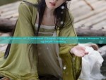 The Elegance of Long-Style Golden Silk Qipao