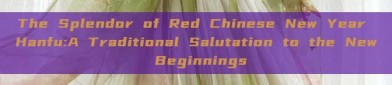 The Splendor of Red Chinese New Year Hanfu:A Traditional Salutation to the New Beginnings