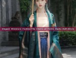 Traditional Chinese Womens Summer Attire:Embroidered Blouses with Mamin Qun Skirts