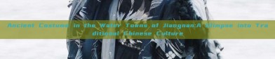 Ancient Costume in the Water Towns of Jiangnan:A Glimpse into Traditional Chinese Culture