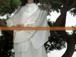 Charming Cheongsam and Skort Two-Piece Set
