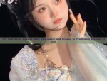 The Red Hanfu Beautys Wish Embroidery and Dreams in Traditional Chinese Attire