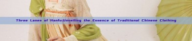 Three Lanes of Hanfu:Unveiling the Essence of Traditional Chinese Clothing