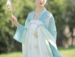 Charming Cloud Silk:A Womans Cheongsam with Delicate Cloud-Inspired Pattern and Qipao Collar