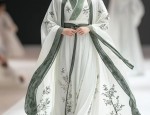 The Charm of Sleeve-to-Mid-Chest Cheongsam Dress with Three-Quarter Length Sleeves
