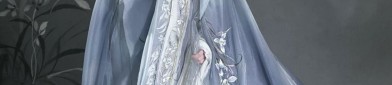 Chahanfu Style Aircraft-Inspired Snowfall Chiffon Blouse