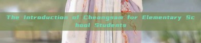 The Introduction of Cheongsam for Elementary School Students