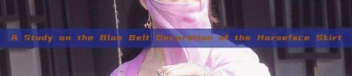 A Study on the Blue Belt Decoration of the Horseface Skirt