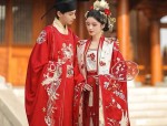 Vibrant Summer in a Red Cheongsam Skirt