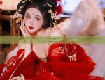 The Elegance of Long-Style Golden Silk Qipao
