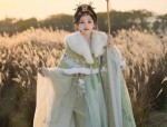 The Enchantment of Black Cheongsam with Xiangyunsha Silk
