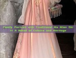 Family Portrait with Traditional Ma Mian Skirt A Blend of Culture and Heritage