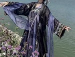 Ethereal Elegance of Traditional Hanfu Headwear with Cascading Tassel Detail