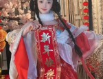 Ancient Earring Style in Traditional Chinese Hanfu Fashion
