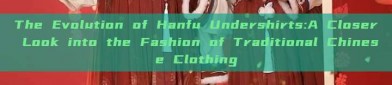 The Evolution of Hanfu Undershirts:A Closer Look into the Fashion of Traditional Chinese Clothing