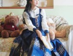 明治时期汉服女童，传统与时尚的交融