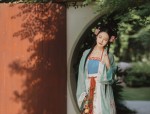 Girls Cheongsam Qipao Snowy Chiffon Dress