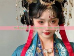 The Elegance of a Long-Sleeve Hanfu Woman