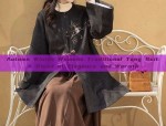The Enchantment of a Blue Flower-Print Cheongsam Skirt