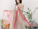 The Youthful Beauty in a Long-sleeved Cheongsam