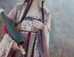 The Enchantment of Black Cheongsam with Xiangyunsha Silk