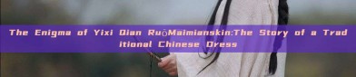 The Enigma of Yixi Qian RuōMaimianskin:The Story of a Traditional Chinese Dress