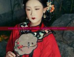 Red Hair Stick Ornament and Ancient Style Hanfu:A Journey Through Traditional Chinese Beauty