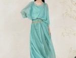 Horseface Skirt Set in Tibetan Blue:A Blend of Tradition and Elegance