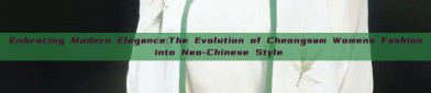 Embracing Modern Elegance:The Evolution of Cheongsam Womens Fashion into Neo-Chinese Style