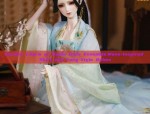 Ancient Charm of Hanfu Girls Ensemble:Mane-Inspired Skirt and Tang-Style Robes