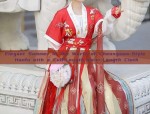 Elegant Summer in the World of Cheongsam-Style Hanfu with a Full-Length,Waist-Length Cloth