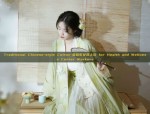 Traditional Chinese-style Cotton-亚麻布女装上衣 for Health and Wellness Center Workers