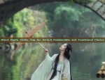 Black Hanfu Childs Top for Girls:A Fashionable and Traditional Choice