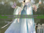 The Enchantment of Teal Hair Ornaments in Traditional Chinese Hanfu Fashion