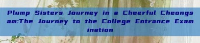 Plump Sisters Journey in a Cheerful Cheongsam:The Journey to the College Entrance Examination