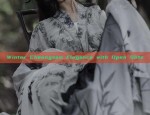Winter Cheongsam Elegance with Open Slits