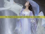 The Starry Sky of a Purple Hanfu Girl Child