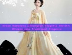 Seduction in a Glamorously Exposed Cheongsam Dress