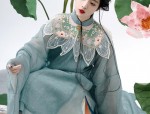 Exploring the Splendor of Childrens Ming-Style Hanfu with Cloud-Shape Collar