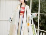 Traditional Chinese Style Girls Winter Dress with Horseface Skirt