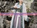 The Splendor of Tang-Style Hanfu:A Purple Chest-High Robe with a Skirt of Elegance